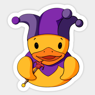 Court Jester Rubber Duck Sticker